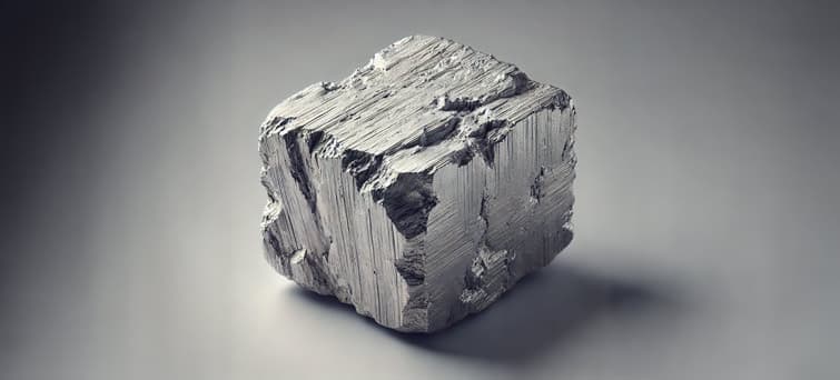 a piece of Neodymium rock sitting on top of a table