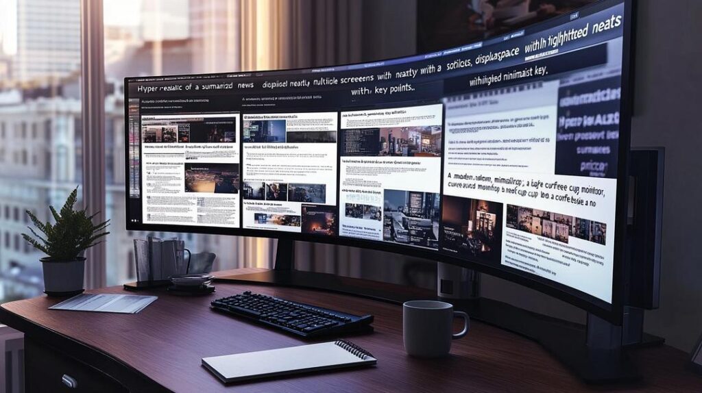 A photorealistic depiction of a rare earth mining operation in Mountain Pass, California, highlighting the expansive industrial machinery and infrastructure vital to America's supply chains.